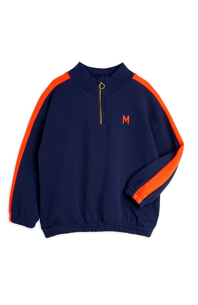 Panel emb Sweatshirt - Blue