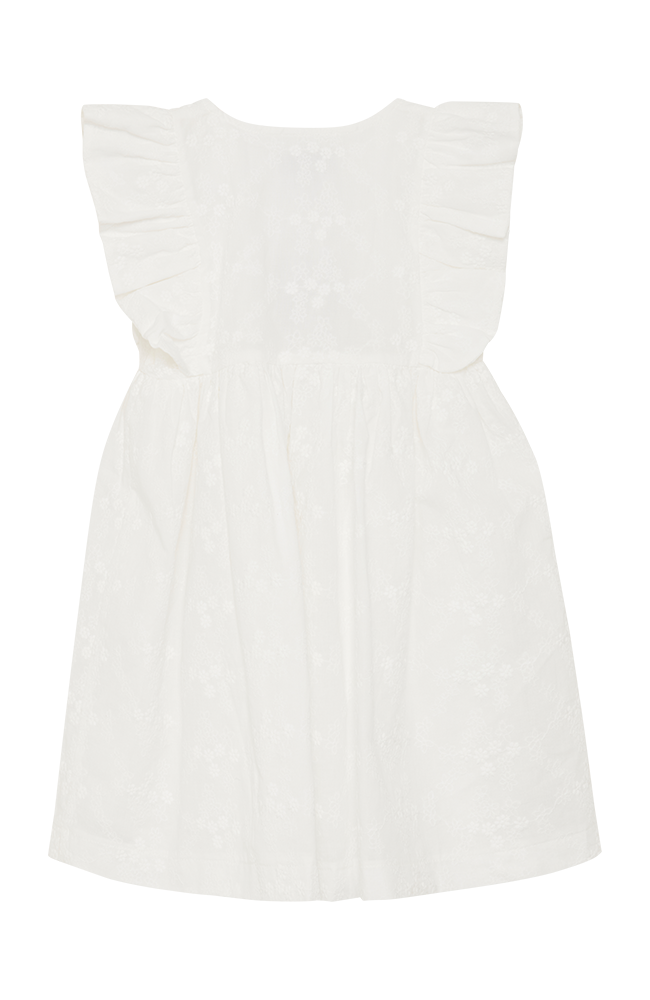 Dress SS Embroidery - Antique White HUTTEliHUT Klänning