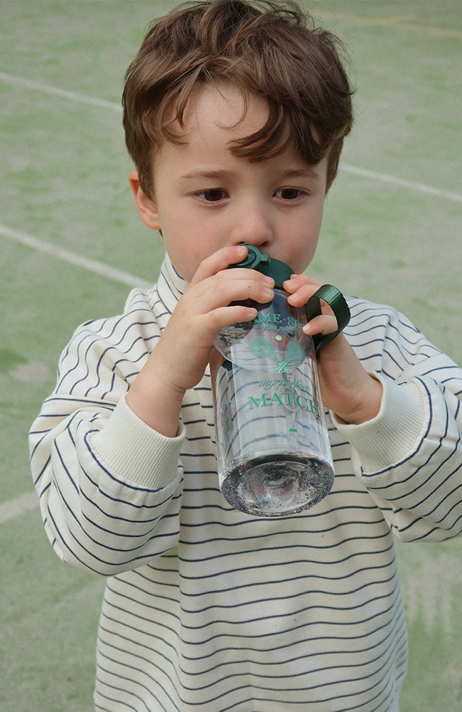 Lou Half Zip Sweatshirt - Flintstone Stripe