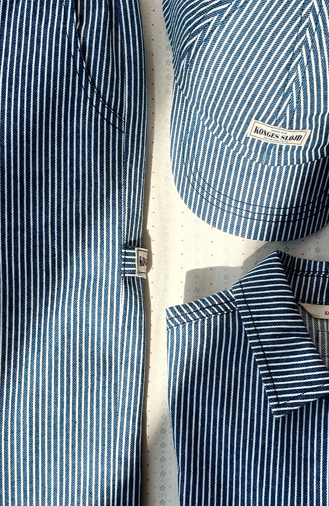 Luc Shirt Jacket - Blue Stripe