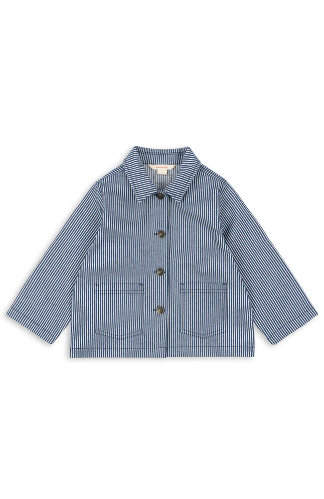 Luc Shirt Jacket - Blue Stripe