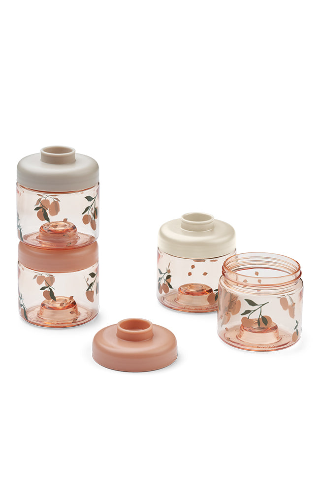 Dominique Baby Food Boxes 4-Pack - Peach/Sea shell