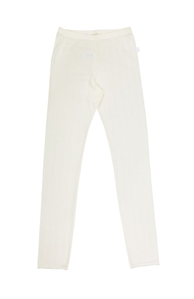 Wool/Silk Leggings Woman - Nature White