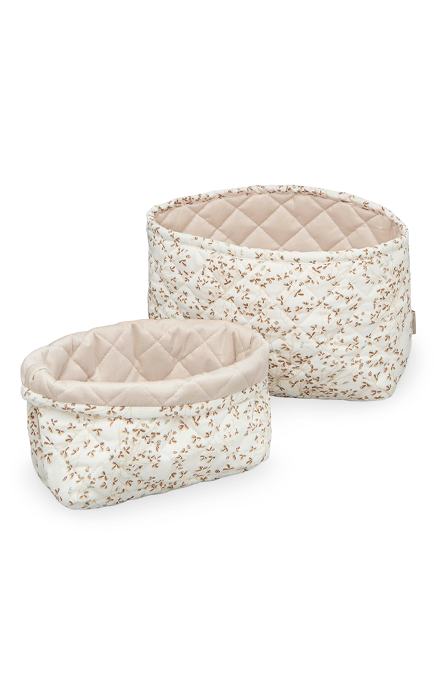 Quilted Storage Basket 2 pack - Lierre/Almond CamCam Copenhagen Inredning