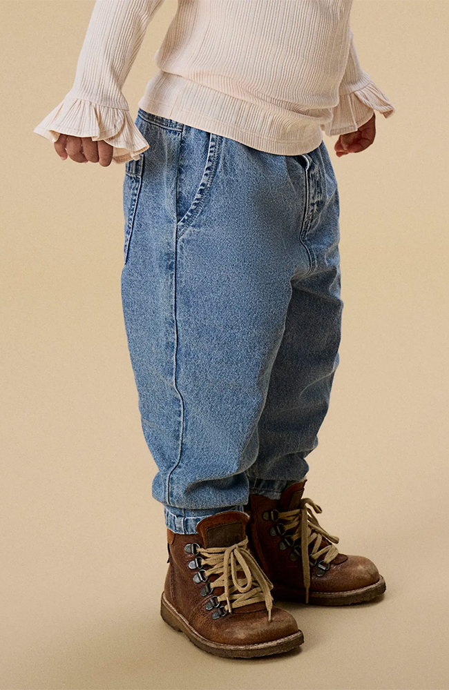 Lulia Baggy Jeans - Medium Blue Denim