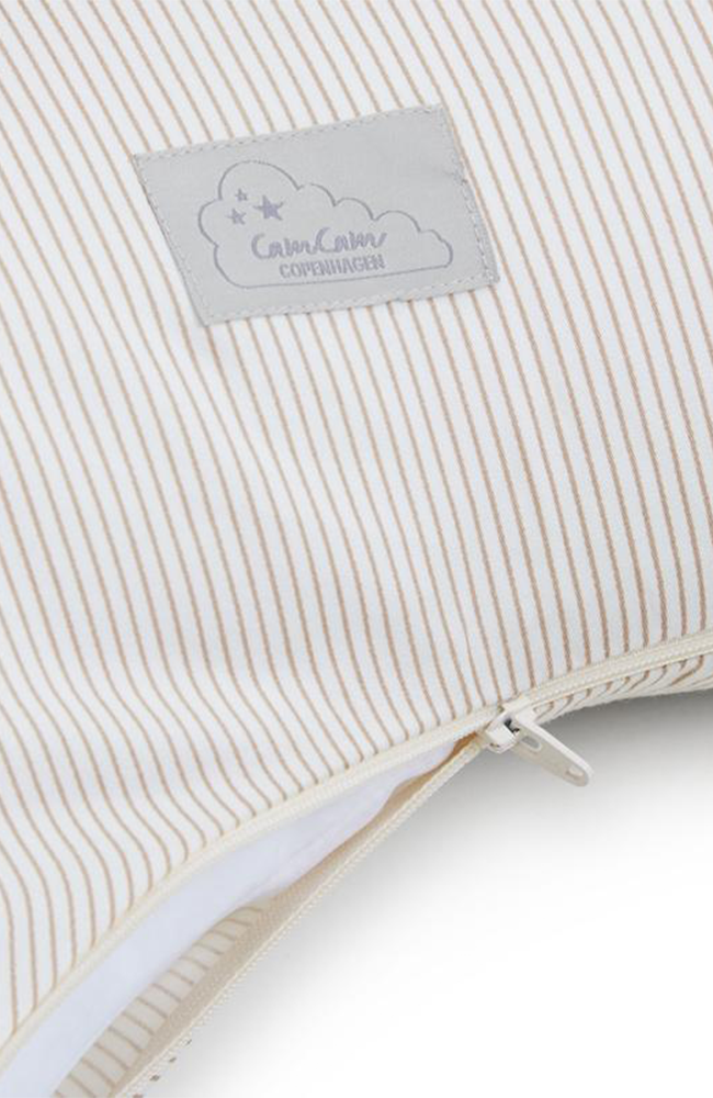 Crib protector - Classic Stripes Camel