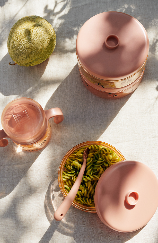 Dominique Food Tritan Boxes 500 ml 2-Pack - Peach/Seashell