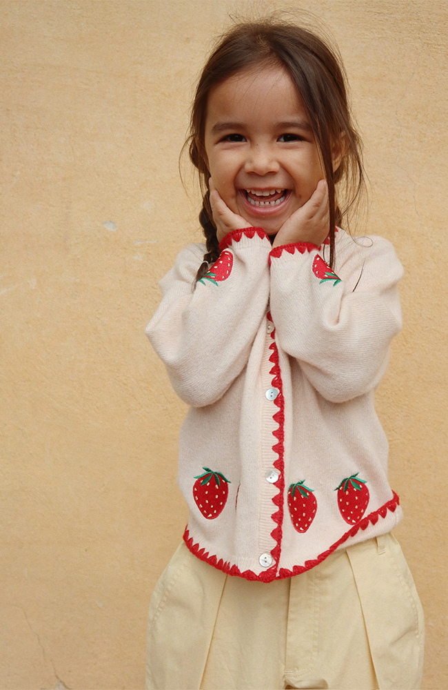 Strawberry Cardigan - Barbados Cherry