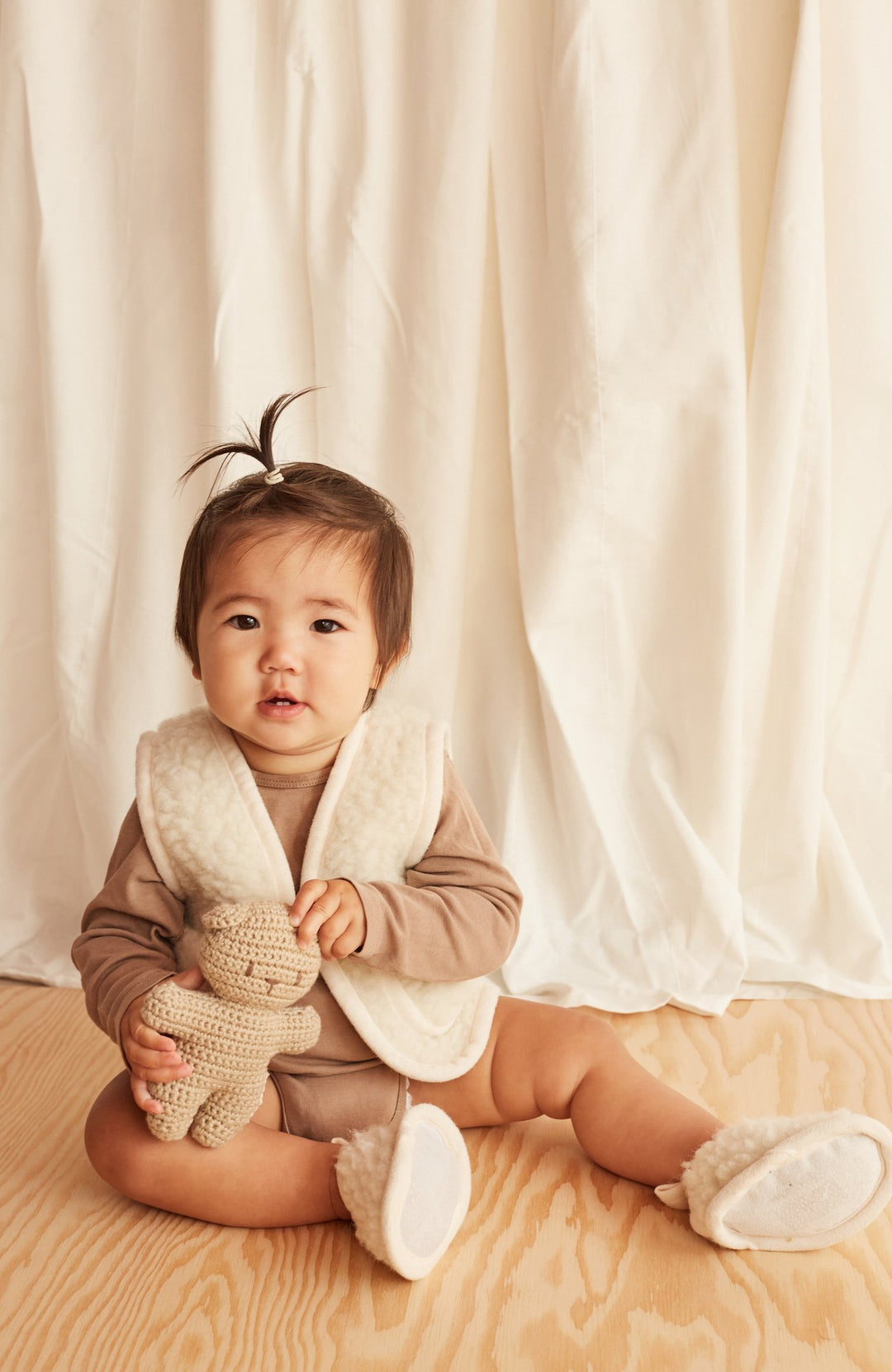 Merino Booties - Milk