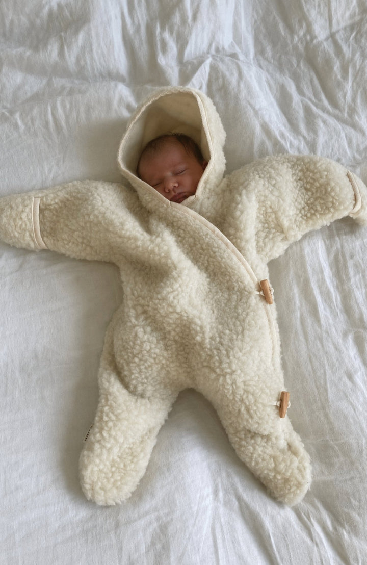 Merino Snugglesuit - Milk