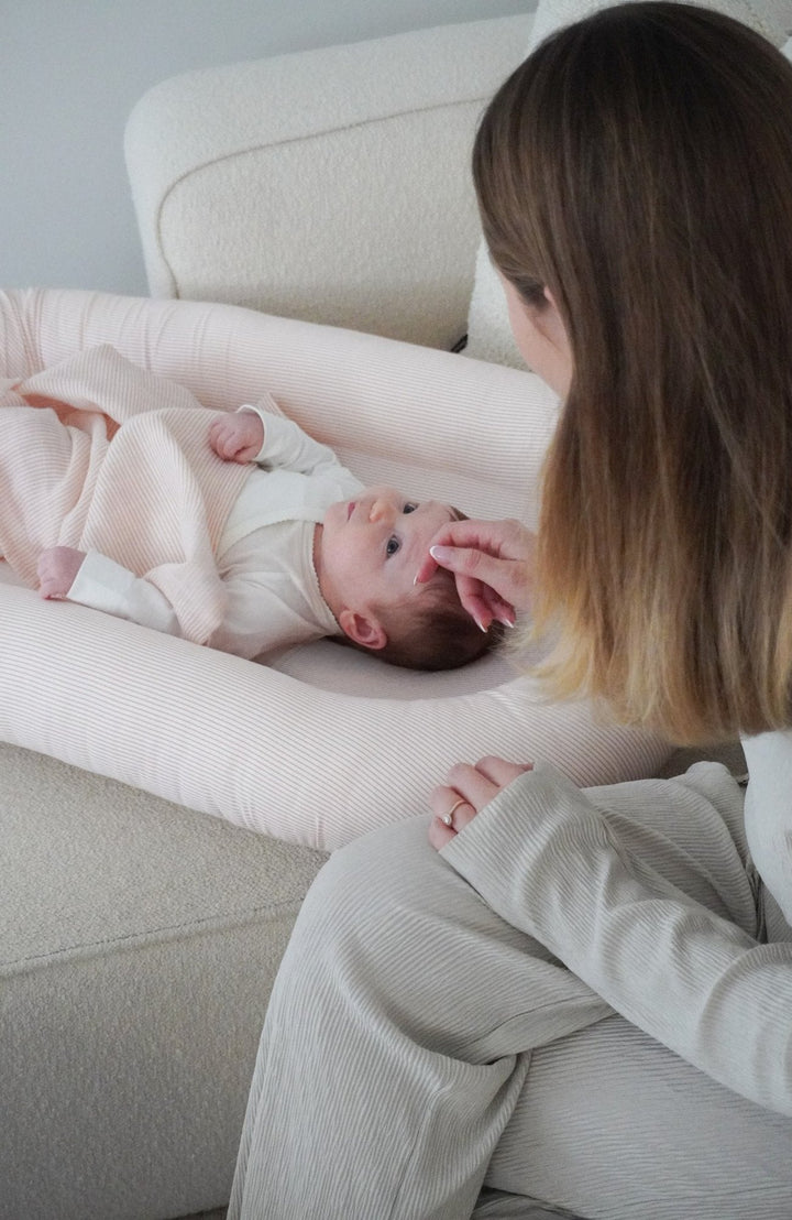 Babynest - Classic Stripes Rose - detalj 4