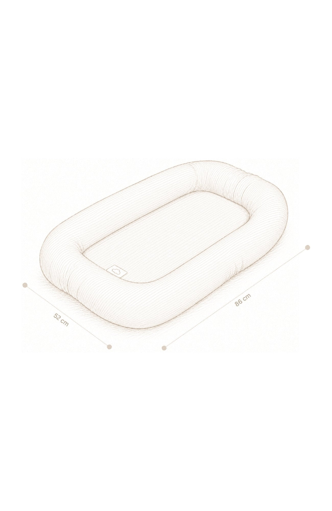 Babynest - Classic Stripes Rose - detalj 6