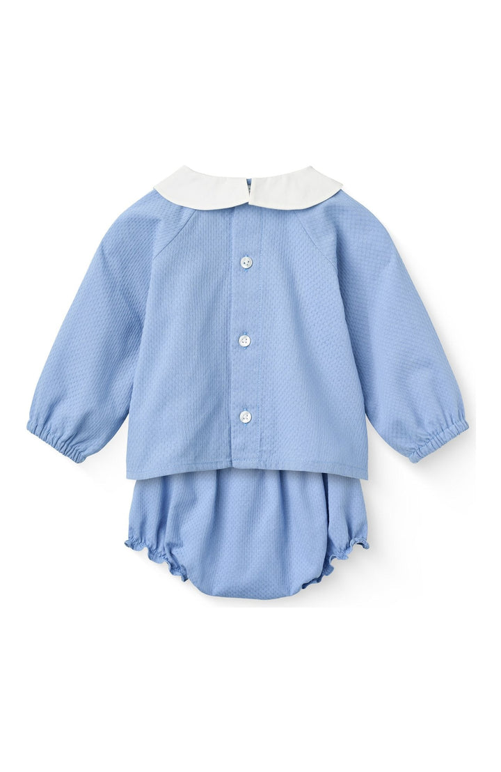 Babyset blus & bloomers - Endless Blue - detalj 1