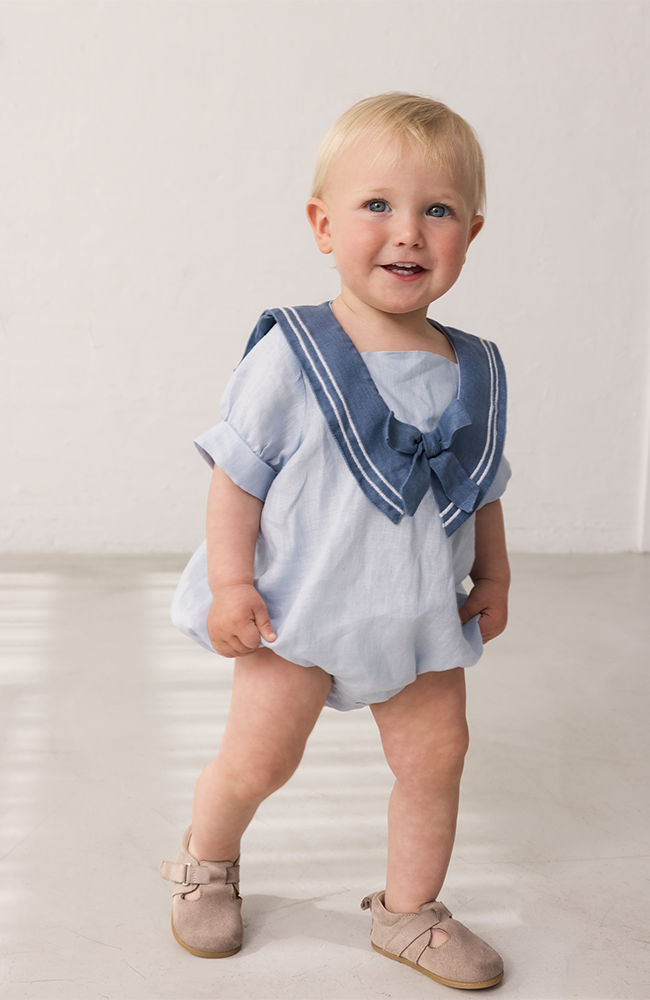 Raki Linen Jumpsuit - Blue Mist