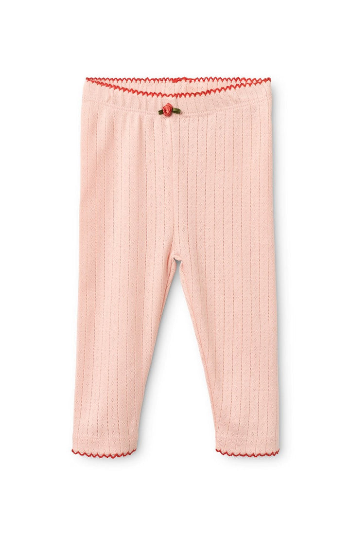 Liva Pointelle Leggings - Soft Rose Flöss Pants