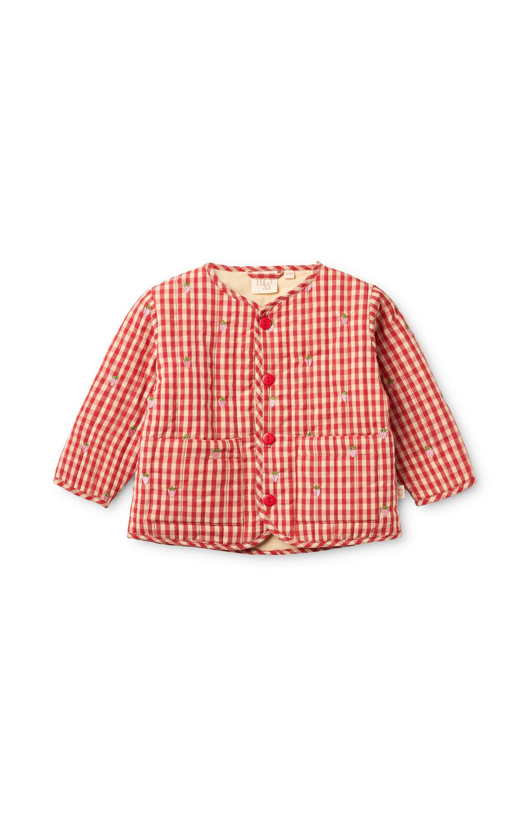Molly Pineberry Jacka - Red-pink Berry Gingham