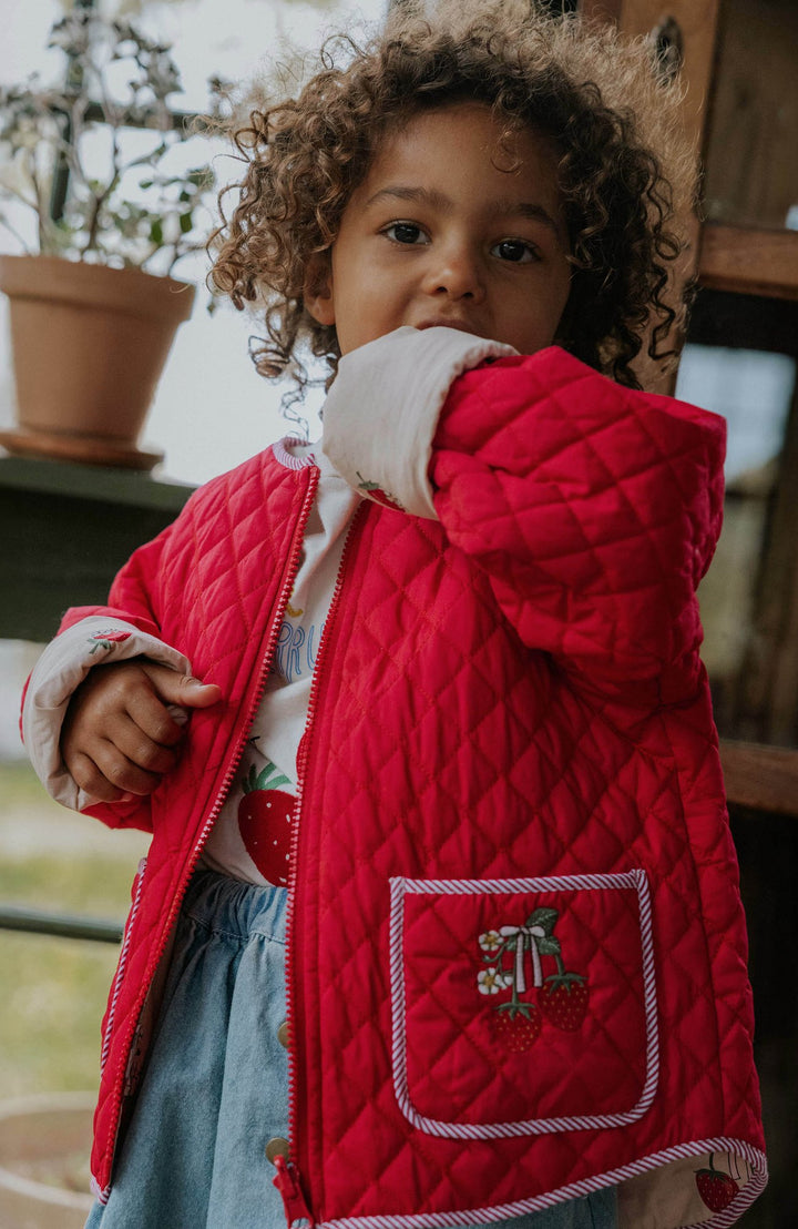 Kota Reversible Strawberry Jacket - Sandshell AOP - detalj 2