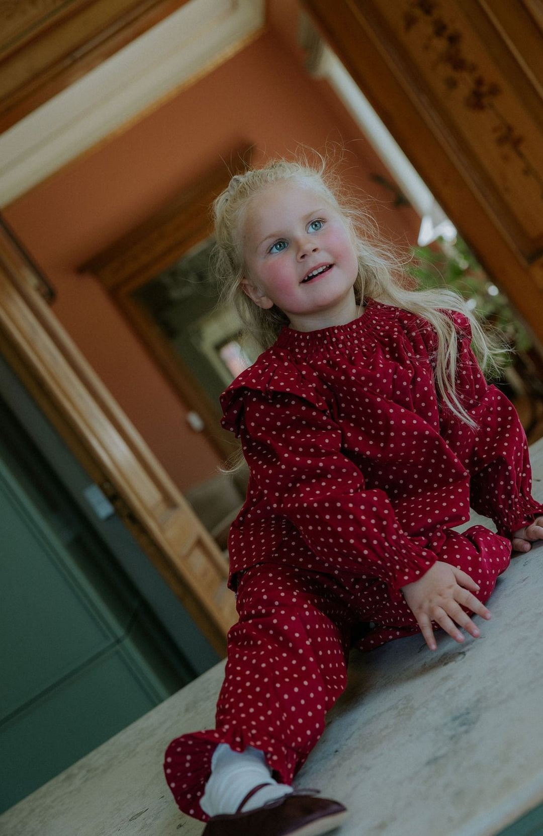 Dolly Dot Blus - Red Bud Dot - detalj 2