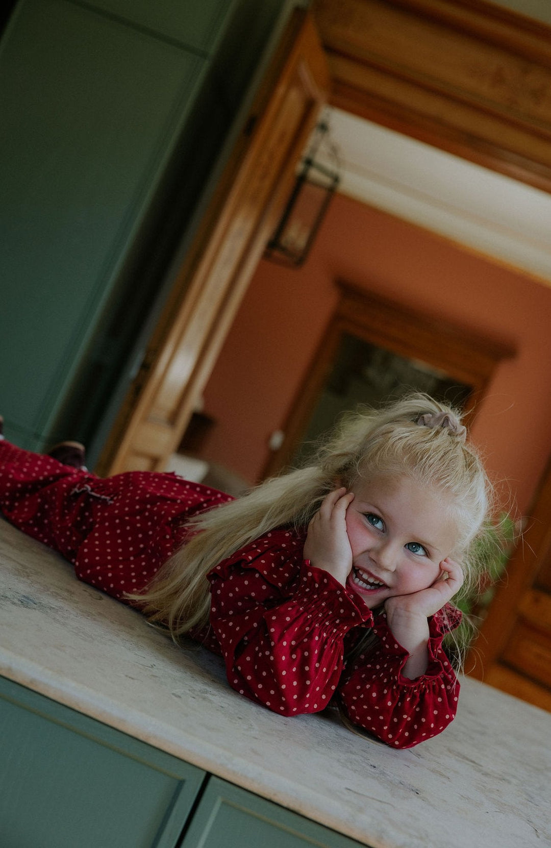 Dolly Dot Blus - Red Bud Dot - detalj 3