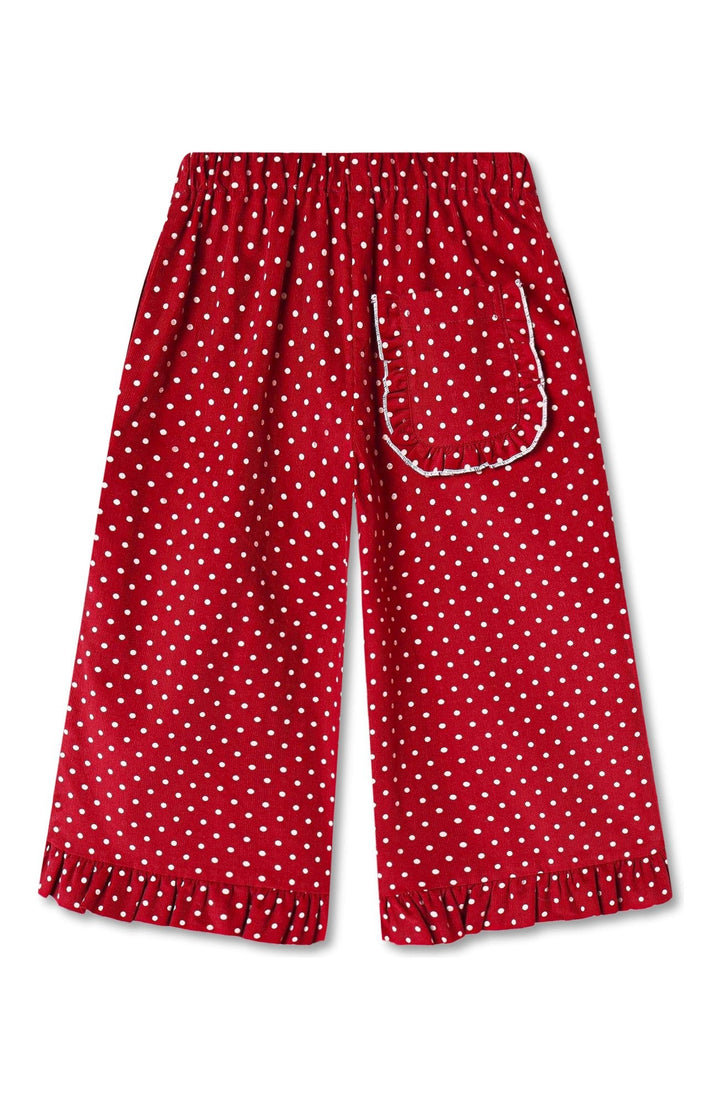 Dolly Dot Volangbyxor - Red Bud Dot - detalj 1