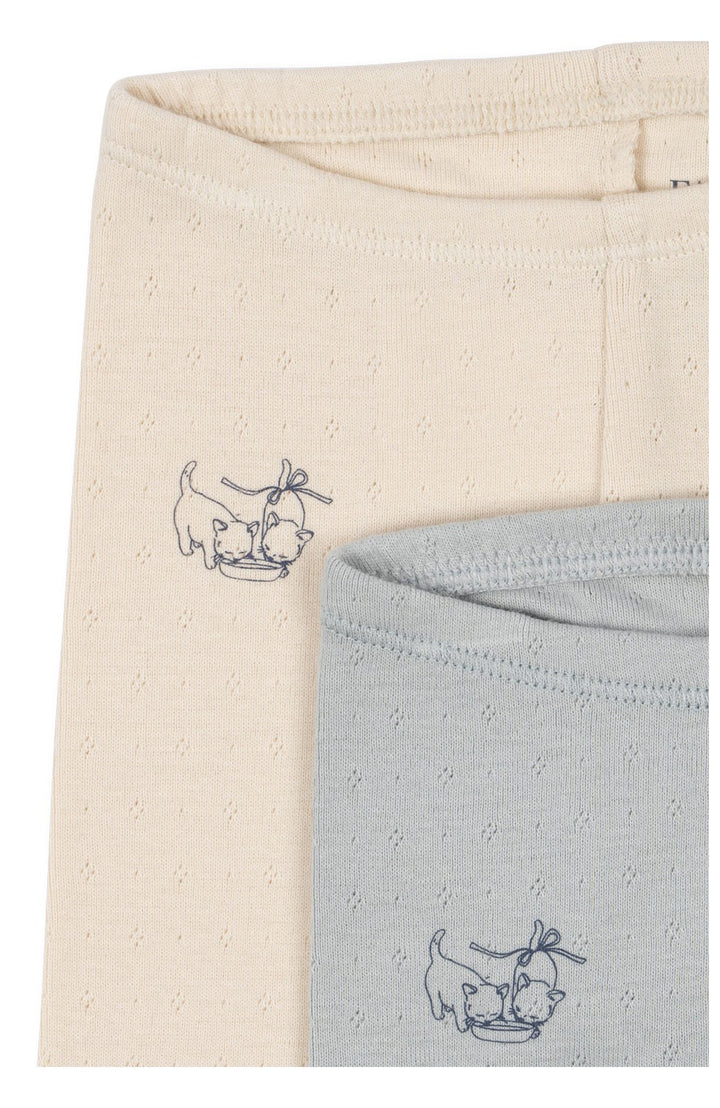 Perla 2-pack Pants - Buttercream/Pearl Blue - 5