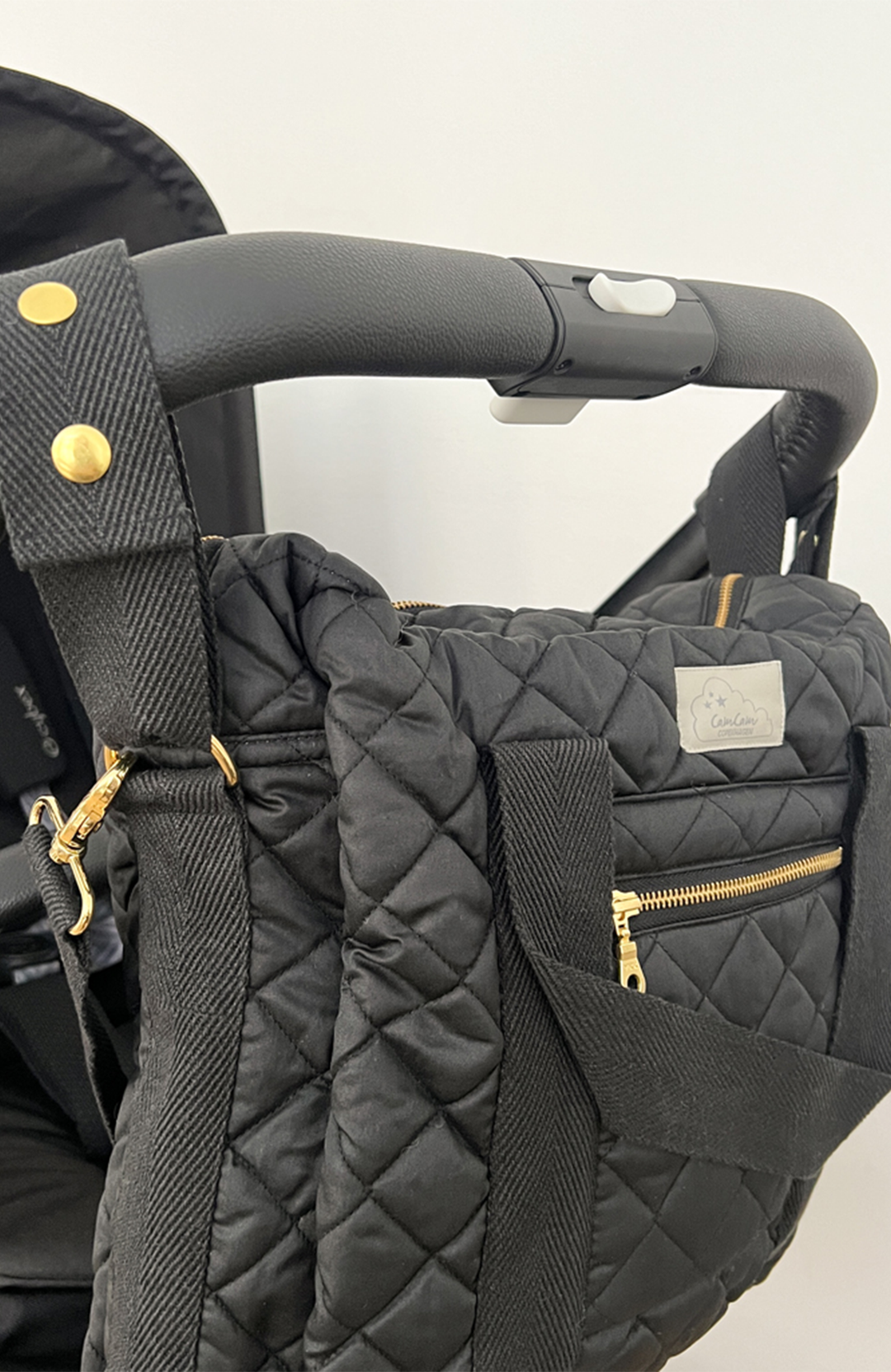 Changing Bag w/pram straps - Black