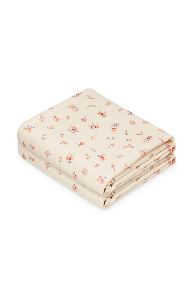 Muslin Cloth Printed 2-pack - Berries CamCam Copenhagen filt