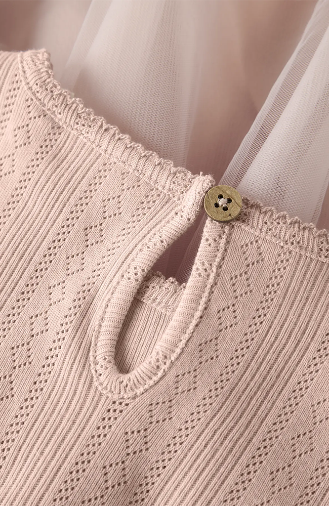 Fanella Tulle Dress - Peach Whip