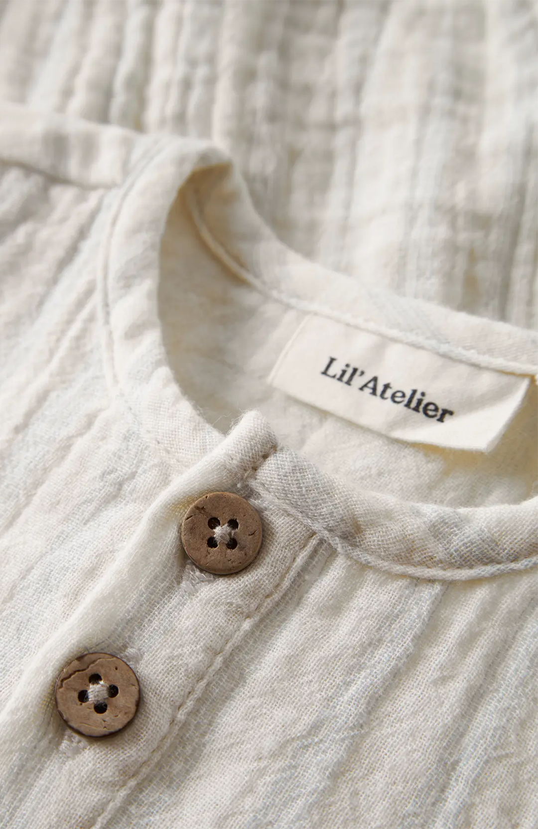 Hagi SS Loose Shirt Body - Coconut Milk/Dusty Blue Lil' Atelier Body