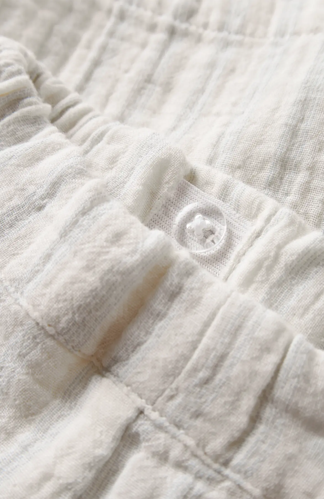Hagi Loose Shorts - Coconut Milk/Dusty Blue