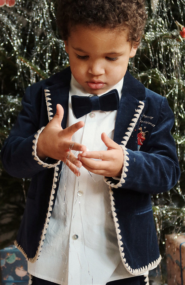 Festive Butterfly Solid - Navy Blazer