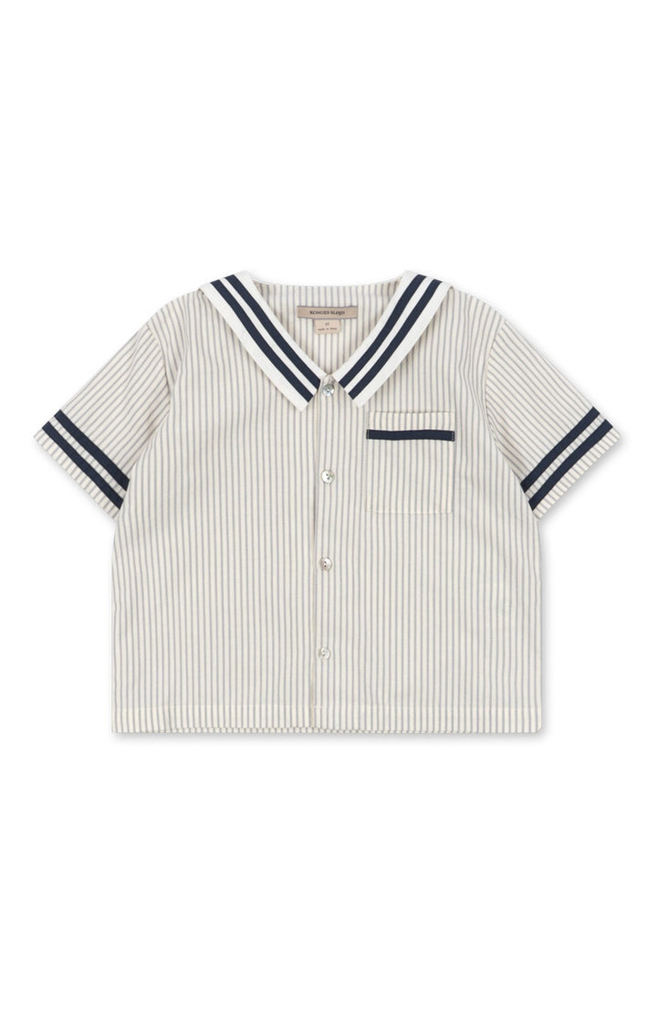 Allie Sailor Shirt - Bleu Stripe Konges Slöjd Skjorta