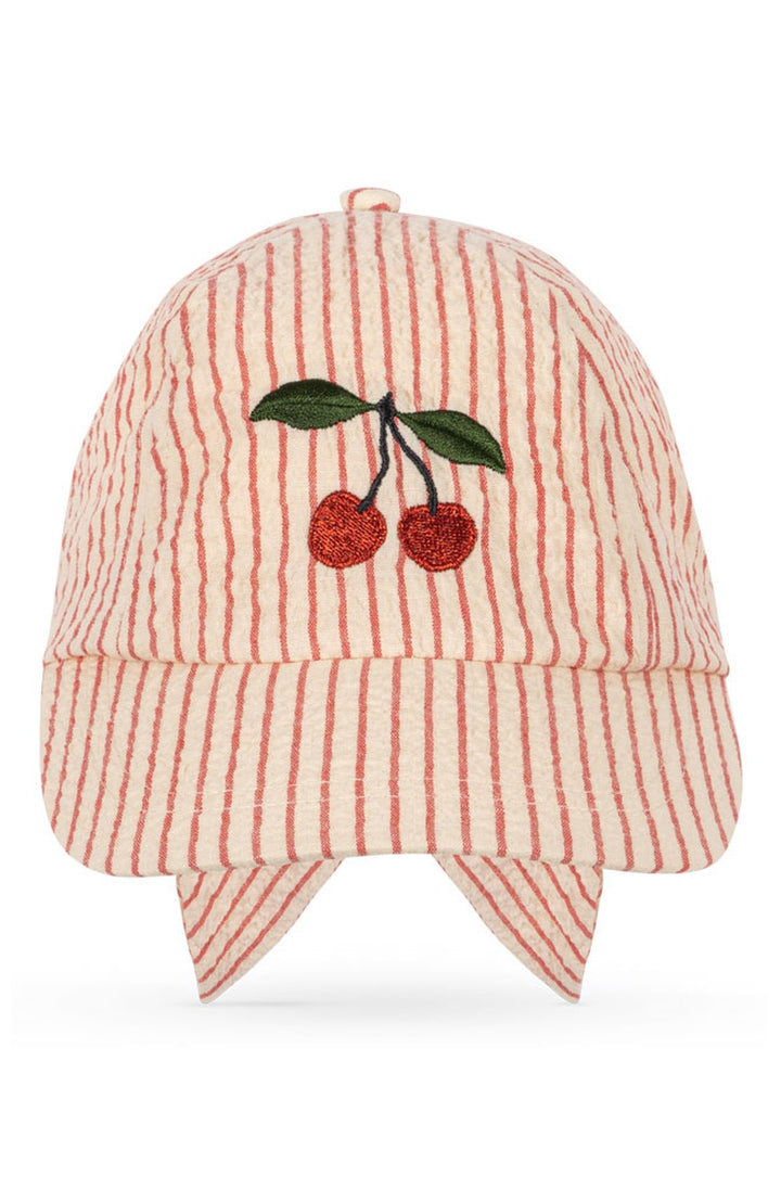 Ellie Bow Cap - Amour Stripe Konges Slöjd keps