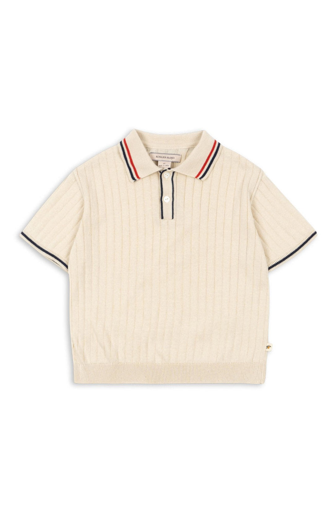 Mio Knit Polo - Almond Milk Konges Slöjd Polotröja
