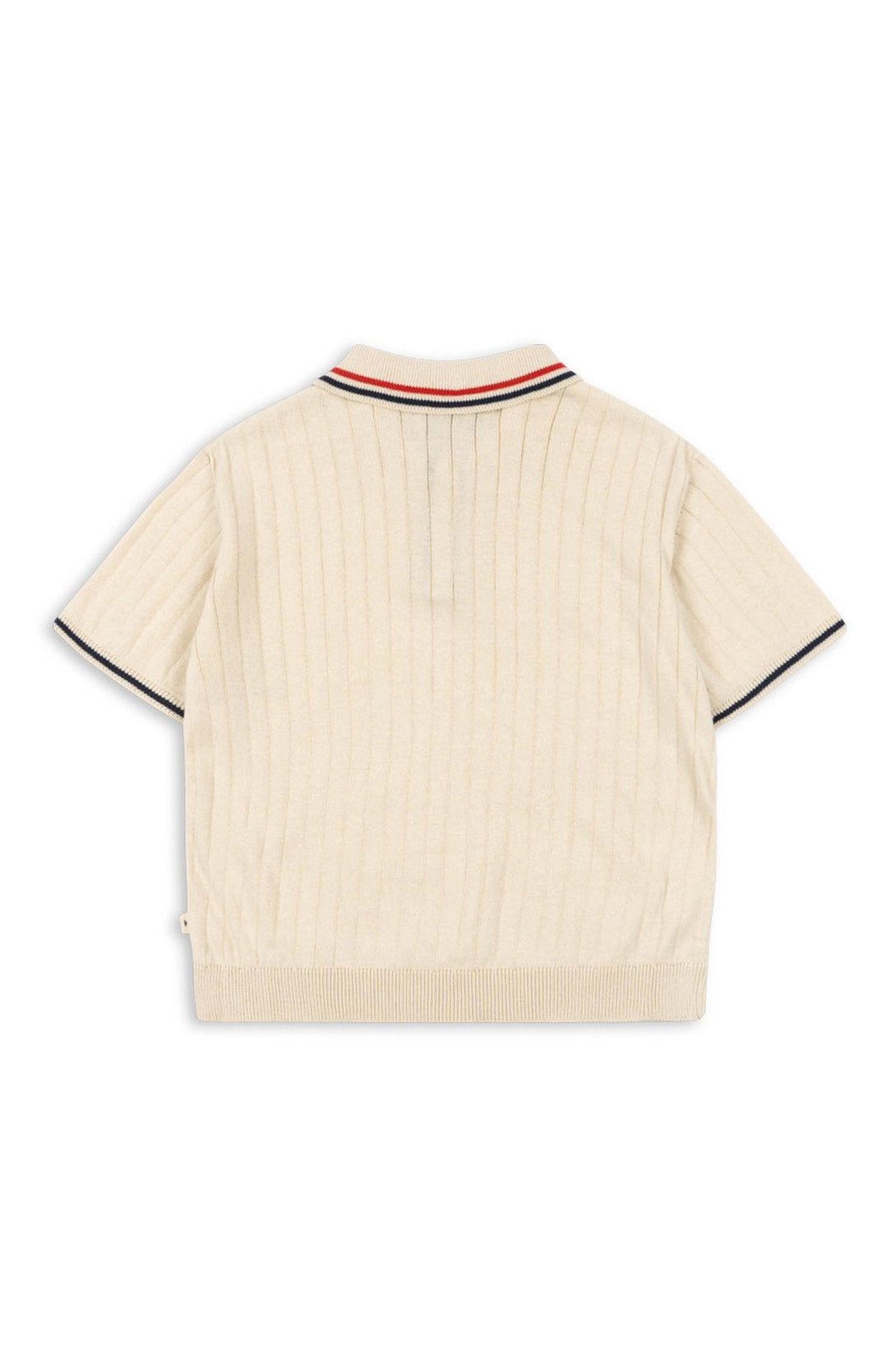 Mio Knit Polo - Almond Milk Konges Slöjd Polotröja