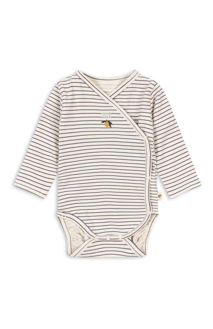 Basic LS Newborn Body - Stripe Como Konges Slöjd Body
