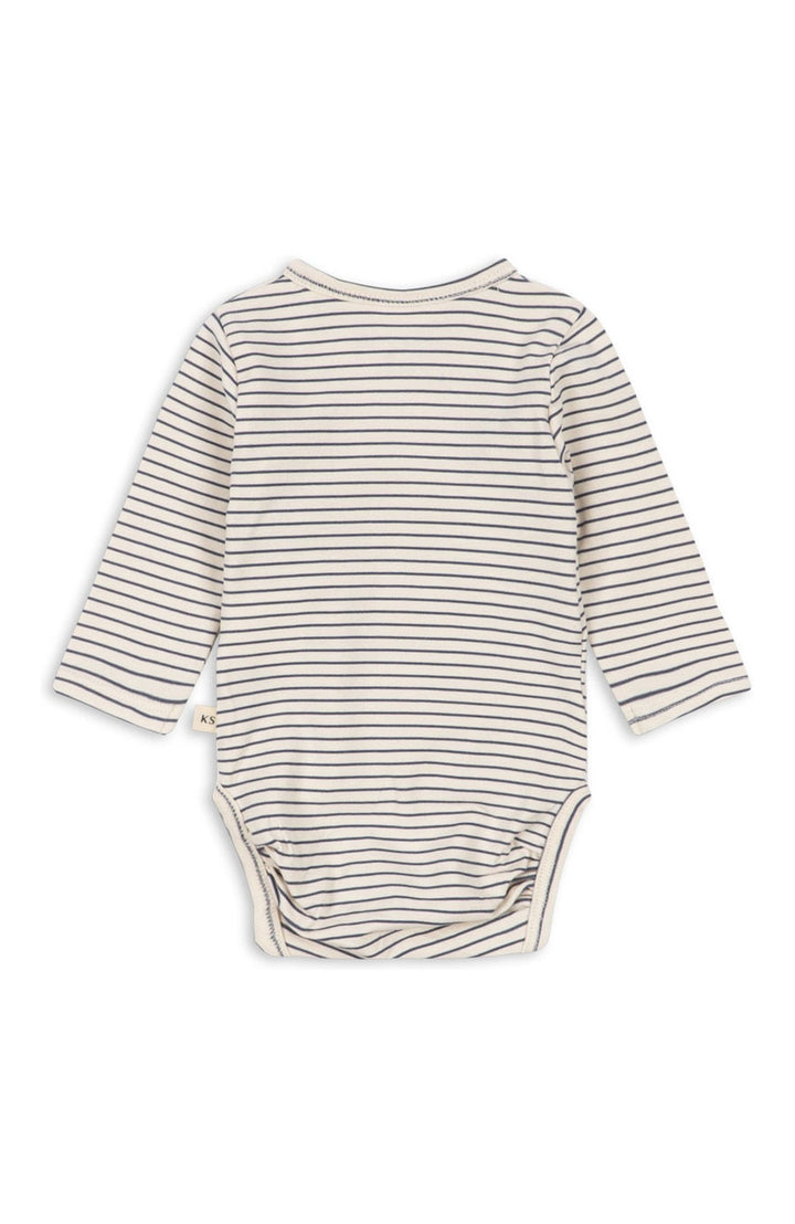 Basic LS Newborn Body - Stripe Como Konges Slöjd Body