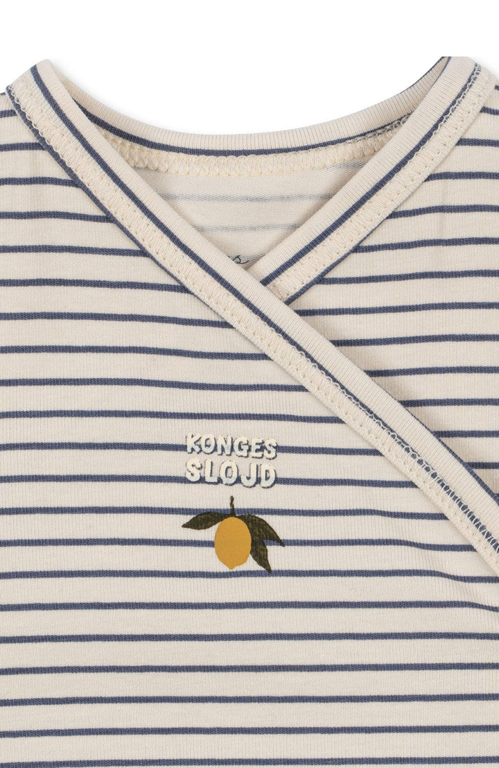 Basic LS Newborn Body - Stripe Como Konges Slöjd Body