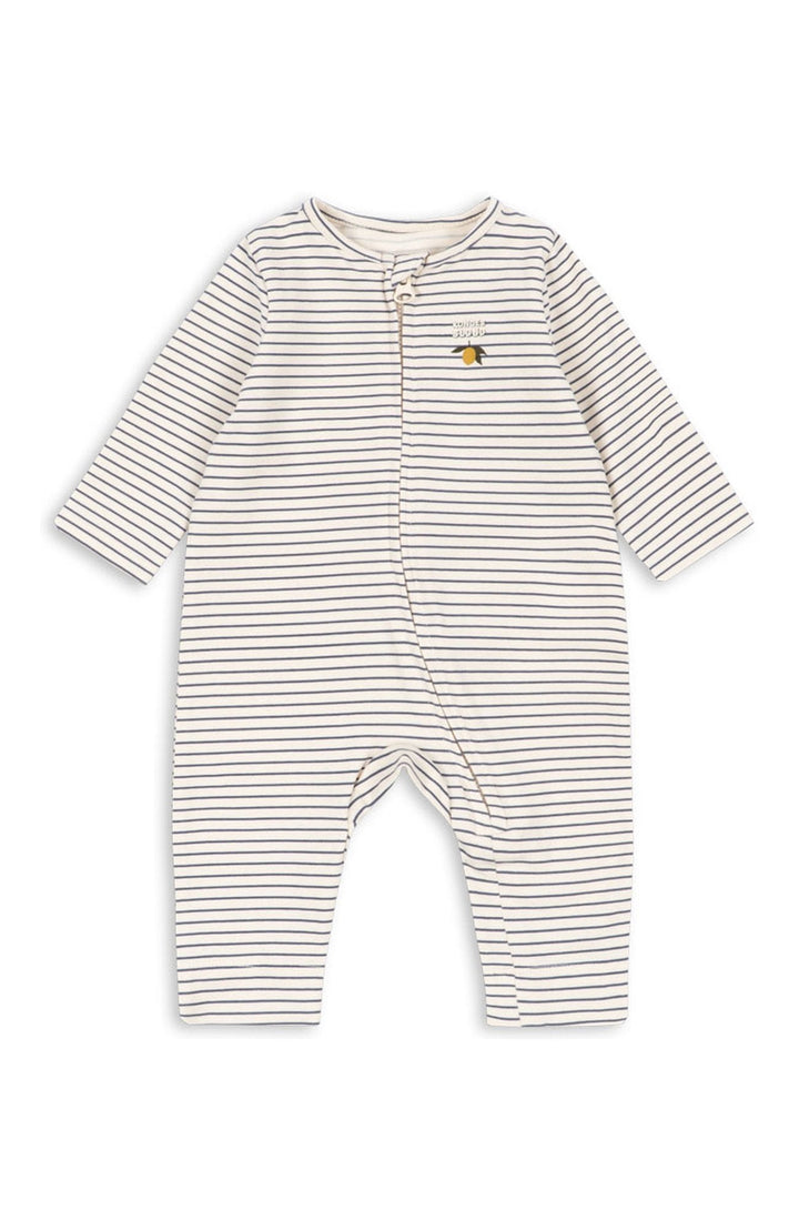 Basic Zip Onesie - Stripe Como