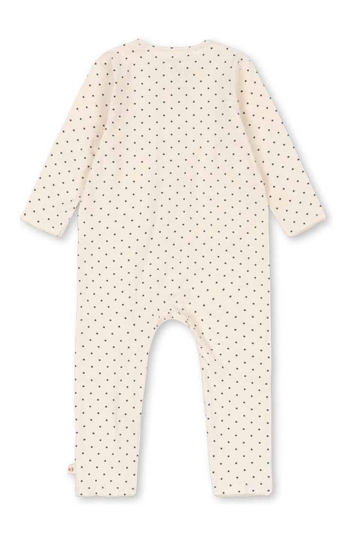 Basic Zip Onesie - Blue Dot – detalj 1