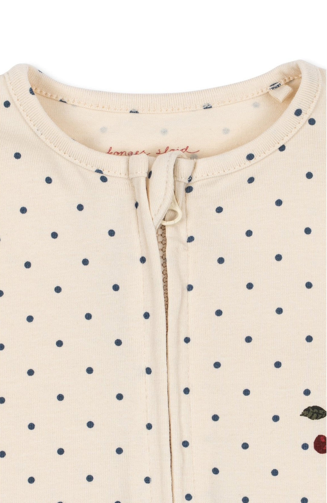 Basic Zip Onesie - Blue Dot – detalj 2