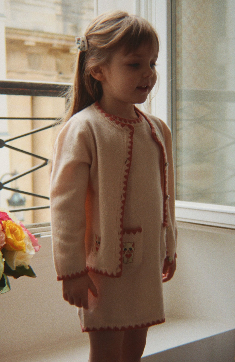 Collette Cardigan - Rosey – detalj 4