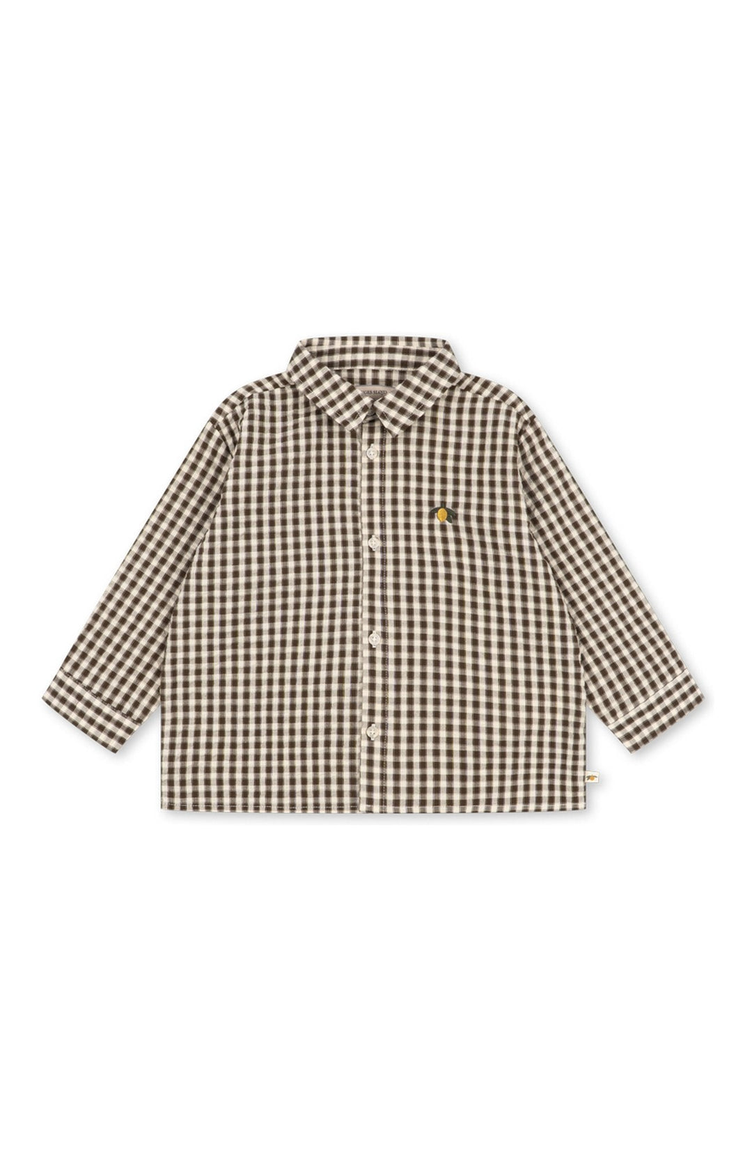 Kim LS Shirt - Choco Check Konges Slöjd Skjorta