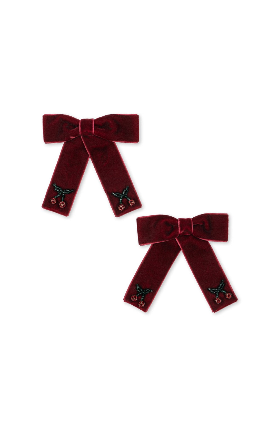 Juliette Bow Hair Clip 2-Pack - Rio Red