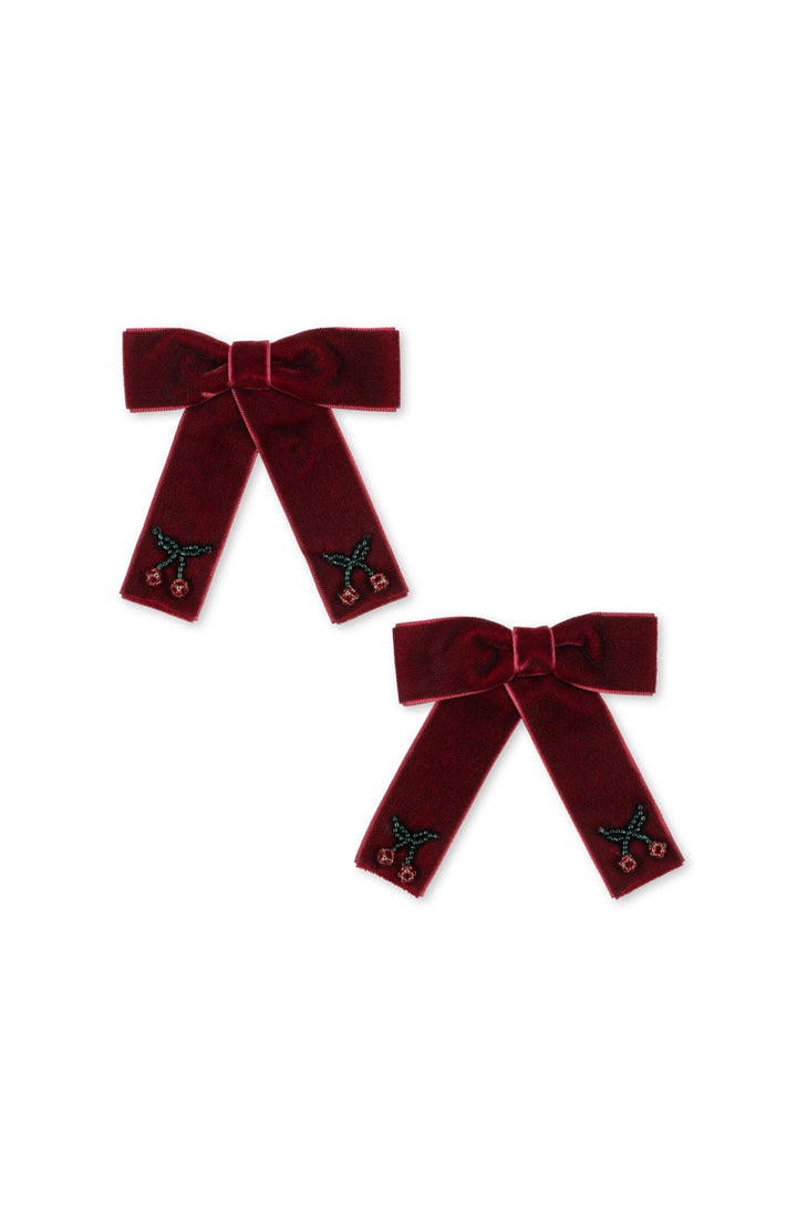 Juliette Bow Hair Clip 2-Pack - Rio Red