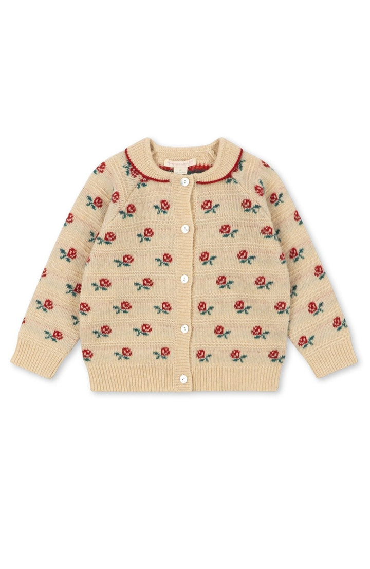 Belou Collar Cardigan - Rose