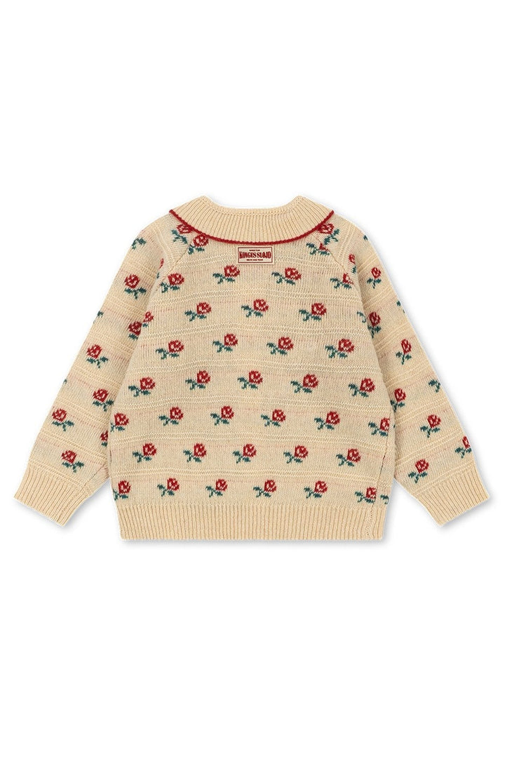 Belou Collar Cardigan - Rose