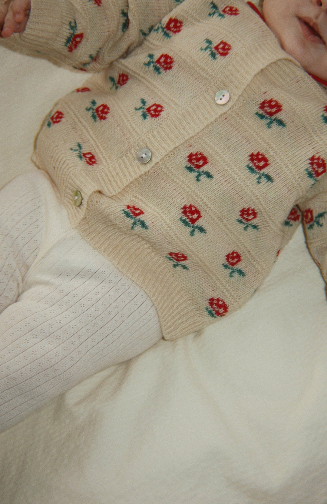 Belou Collar Cardigan - Rose