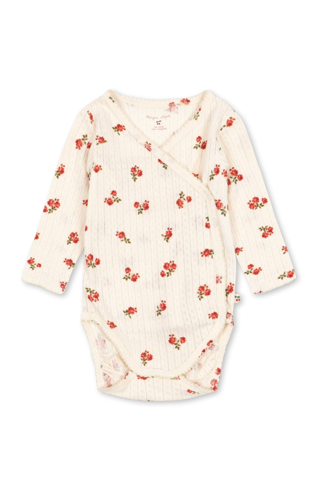 Minnie Newborn Body i Rosa Rouge med omlottknäppning, framsida