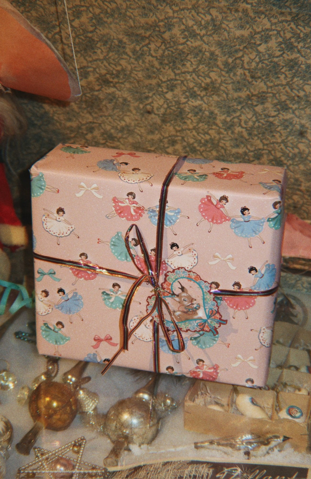 Wrapping Paper - Bow Ballerina Blush